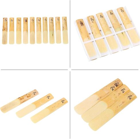 Clarinet Reeds, Plastic Clarinet Reeds, Clarinet Accessory, 10pcs Plastic B Flat 2.5 Clarinet Reeds Repair Parts Reed Accessory for Clarinet Saxophone Beginner and Player in Saudi Arabia