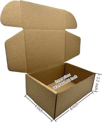 6 x 2 x 2 Inches Small Shipping Boxes 50 Pack Corrugated Cardboard Packaging Business Moving Mailing Box in Saudi Arabia