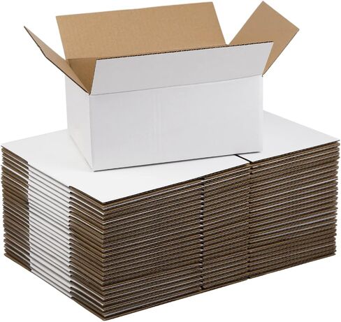 White Shipping Boxes 6x6x6 Inches Small Corrugated Cardboard Boxes, 25 Pack in Saudi Arabia