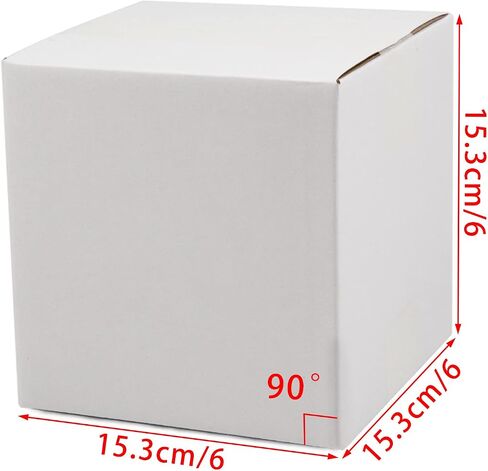 White Shipping Boxes 6x6x6 Inches Small Corrugated Cardboard Boxes, 25 Pack in Saudi Arabia