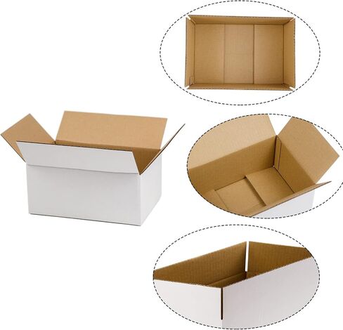 White Shipping Boxes 6x6x6 Inches Small Corrugated Cardboard Boxes, 25 Pack in Saudi Arabia