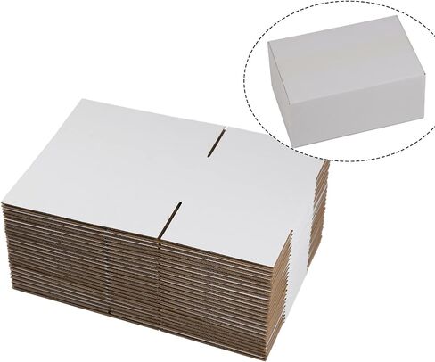 White Shipping Boxes 6x6x6 Inches Small Corrugated Cardboard Boxes, 25 Pack in Saudi Arabia