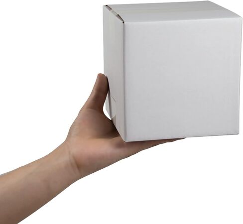 White Shipping Boxes 6x6x6 Inches Small Corrugated Cardboard Boxes, 25 Pack in Saudi Arabia