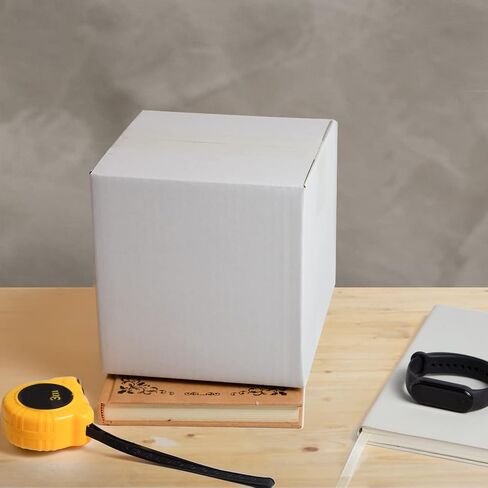 White Shipping Boxes 6x6x6 Inches Small Corrugated Cardboard Boxes, 25 Pack in Saudi Arabia