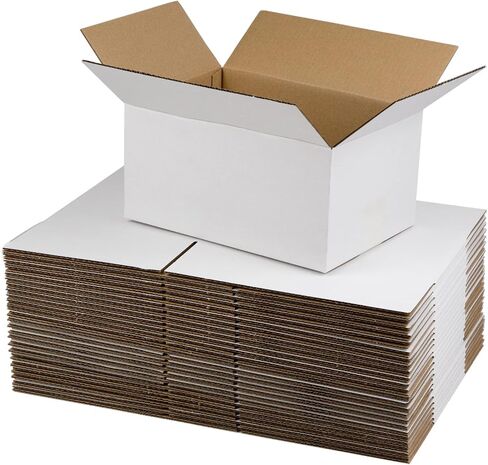 White Shipping Boxes 6x6x6 Inches Small Corrugated Cardboard Boxes, 25 Pack in Saudi Arabia