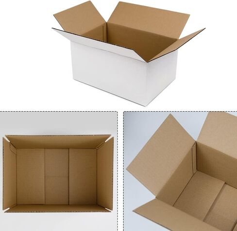 White Shipping Boxes 6x6x6 Inches Small Corrugated Cardboard Boxes, 25 Pack in Saudi Arabia