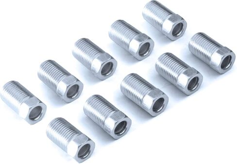 4LIFETIMELINES Steel Tube Nut, Long, 1/4 (7/16-24 Inverted), 10/bag in Saudi Arabia