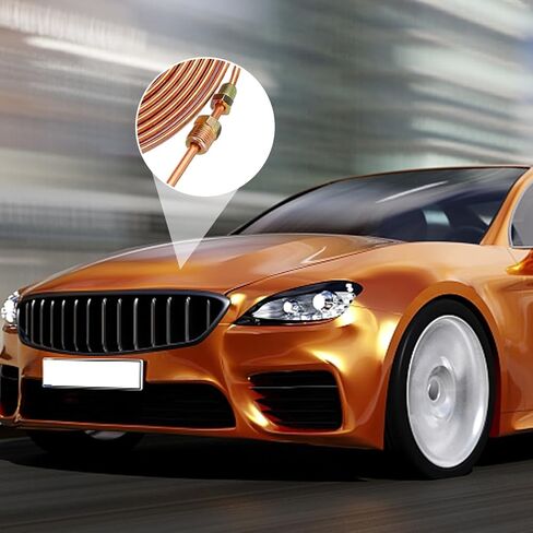 مجموعة تركيب خط الفرامل، 35 قطعة من صواميل خط الفرامل المتنوعة لـ 3/16 بوصة (19 تركيبًا) و1/4 بوصة (16 تركيبًا) لأنبوب خط الفرامل المتوهج المقلوب (الحجم: 35 قطعة) in Kuwait