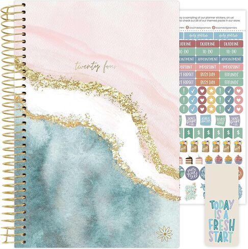 bloom daily planners 2024 Pocket Planner - 4" x 6" - (January 2024 - December 2024) - MINI Weekly/Monthly Agenda Organizer & Calendar Book - Daydream Believer, Lavender in Saudi Arabia