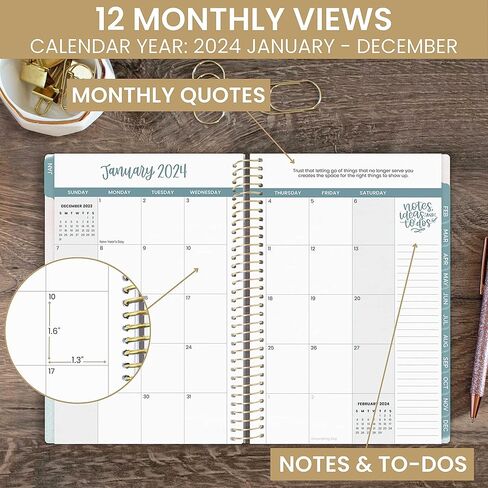 bloom daily planners 2024 Pocket Planner - 4" x 6" - (January 2024 - December 2024) - MINI Weekly/Monthly Agenda Organizer & Calendar Book - Daydream Believer, Lavender in Saudi Arabia
