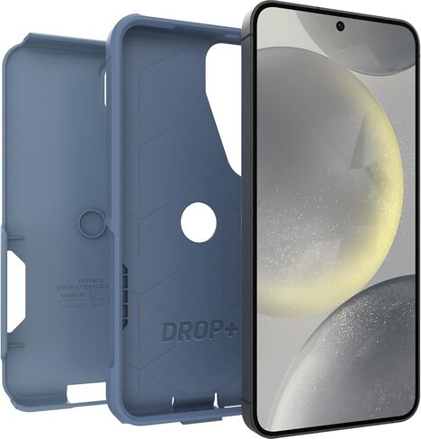 حافظة OtterBox لهاتف Samsung Galaxy S24 Commuter Series - Run Wildflower (وردي)، رفيعة ومتينة، مناسبة للجيب، مع حماية للمنافذ in Saudi Arabia