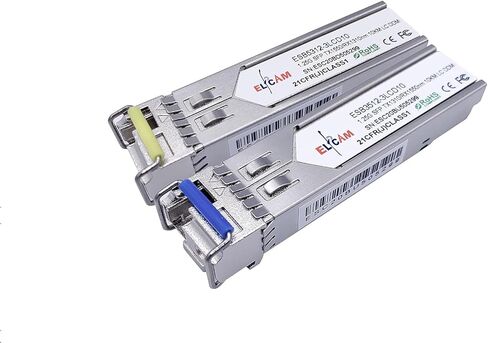 Elfcam® - وحدة SFP 1-Piar 1.25G ذات الوضع الفردي مع منفذ الألياف الضوئية LC/UPC Singlemode Simplex، DDM 10km in Saudi Arabia