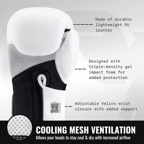 أفضل قفازات الملاكمة للرجال والنساء، وقفازات التدريب والملاكمة للمقاتلين المحترفين، ولفائف يد مجانية وحقيبة شبكية in Kuwait