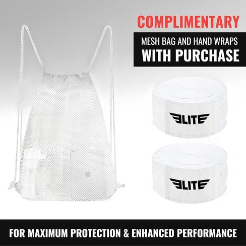 أفضل قفازات الملاكمة للرجال والنساء، وقفازات التدريب والملاكمة للمقاتلين المحترفين، ولفائف يد مجانية وحقيبة شبكية in Kuwait