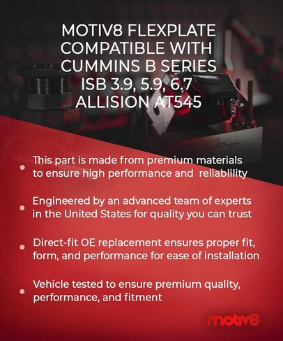 دولاب الموازنة المرنة المتوافقة مع سلسلة Cummins B وISB 3.9 و5.9 و6.7 وAllision AT545 | يستبدل: 3918959 in Kuwait