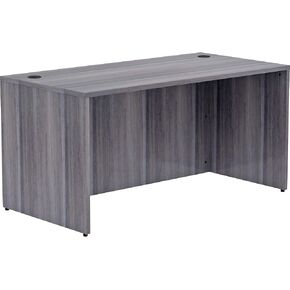Lorell, LLR69547, Weathered Charcoal Laminate Desking Desk Shell, 1 Each