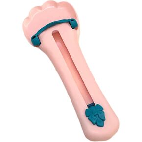 Cat Claw Shaped Cat Strip Squeeze Spoon, Delectables Lickable Cat Treats Spoon, Wet Treat Cat Feeder Spoon Treat Squeeze Spoon for Lickable Wet Cat Treats Liquid Snack Feeding (Pink)