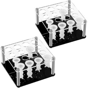 Chess Piece Holder, Metal Holder for Chess Molds for DIY Silicone Molds, Silicone Molds Accessories for Making Game Kit Set 6.5 x 6.5 x 3.2 Inches(2 Pack)