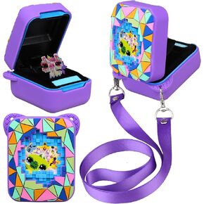 Elonbo Silicone Protective Case for Bitzee Magicals Interactive Toy, Virtual Toy Storage Cover, Electronic Pets Kids Toys Holder, Compatible with Bitzee Magicals, Purple (Only for Bitzee Magicals)