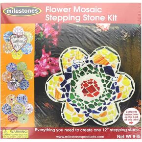 Milestones Mosaic Flower Stepping Stone Kit