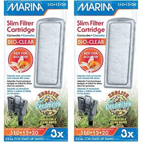 Marina Slim Filter Zeolite Plus Ceramic Cartridge - 6-Pack
