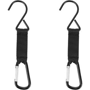 ZYAMY 2pcs Nylon Safety Buckles Fence Hooks Metal Wire Hook Outdoor Backpack Sling for Softball Outdoor Sports Equipment