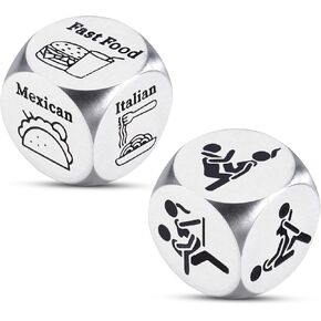 10th Anniversary GIFS for Couple Gag Gifts Funny Adult Valentines Day Gifts for Women Men Couples Unique Gifts Date Night Dice Ideas for Husband Wife Valentines Birthday Gifts for Boyfriend Girlfriend