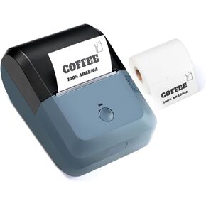 Bluetooth Label Maker Machine with Tape, Y50P Portable Thermal Label Printer for Home Office, Small Bussiness & School – Logo Label Stickers Printer – Includes 230 Labels, Black