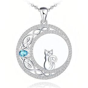 Cat Memorial Gifts Remembrance Necklace: Loss of Cat Sympathy Gift- Personalized Pet Necklace for Women Pet Lovers- Cats Bereavement Gift Keepsake Passing Away Gifts (Stainless)