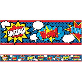 Teacher Created Resources Superhero Straight Border Trim (5586)