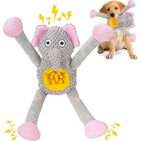 Dog Toys, Plush Toys with Squeaks, Paper, Food Hiding Function Soft Fabric, Suitable for Large/Medium/Small Dogs - Toys That Dogs Love