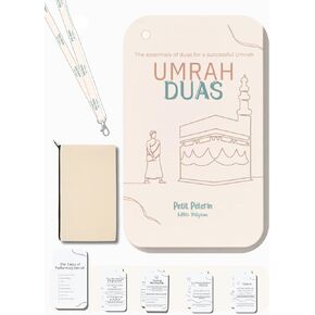 UMRAH DUA Cards with INVOCATIONS for MECCA & Medina, Waterproof Cards, Step-by-Step Guide, Lanyard &Transport Pouch, Complete Support to Successfully Complete Your UMRAH with Peace of Mind