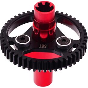 Steel 58t Slipper Clutch Spur Gear for Arrma 1/10 Senton Granite Bigrock Vorteks 3s Kraton Outcast 4s 1/8 Typhon 3s 550 Mega Series Upgrades Part Red