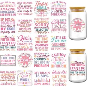 Bible Verse UV DTF Decals - 20 Sheets Christian Motivational Quotes Uvdtf Tumbler Wraps for 16 oz Glass Coffee Cups, God is Refuge Transfer Stickers DIY Water Bottle Craft Decor for Religious Gifts