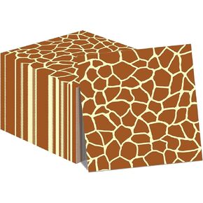 40Pcs Giraffe Paper Napkins Giraffe Print Party Napkins Jungle Animals Giraffe Napkins Giraffe Birthday Party Napkins Giraffe Party Supplies Giraffe Disposable Paper Napkins for Jungle Animals Party