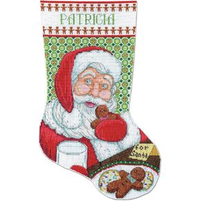 Design Works Crafts Cross Stitch Stocking Kit, Cookies for Santa (14 Count)