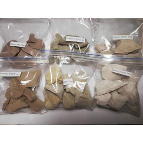 ALCL Set: 450 gr. White, Gray, Brown Turkestan Clay & White Aktobe Clay in Saudi Arabia