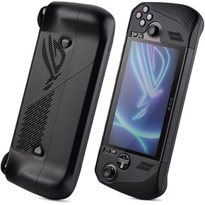 UYIYE Protective Case for Asus ROG Ally X 2024, 360° Hard Shell, Anti-Slip, Anti-Sweat Coating (Black Bag +RBCase)