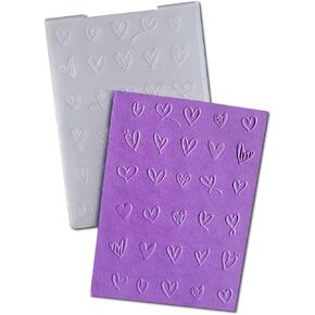 Love Heart نمط قلب مجلدات لصنع البطاقات ، قالب مجلد عيد الحب لعيد الحب لديكور طين بوليمر بوليمر الورق.