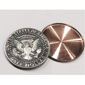 US Half Dollar EXPANDED Coin Shell / 50 Cent EXPANDED Shell Made from Real Coins