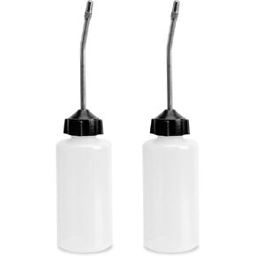 2PCS Sewing Machine Oiler, 120ml Screw on Cap Extended Spout Oil Bottle Sewing Machine Oil Dispenser