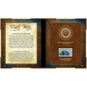 American Coin Treasures Civil War Penny and Stamp Collection