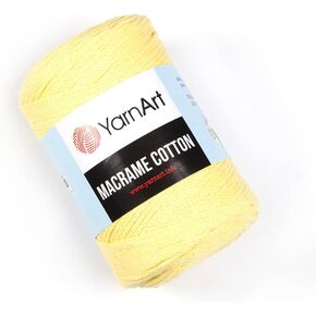 YarnArt Macrame Cotton Cord - Medium Weight, 80% Cotton, 246 Yds, 8.8 Oz, Petrol Blue