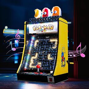إضاءة LED متوافقة مع Lego Pac-Man Arcade 10323 ، مجموعة الضوء المتوافقة مع LEGO 10323 ، مع إعطاء الضوء للنموذج ، لم يتم تضمين مجموعة النموذج （إصدار الموسيقى）