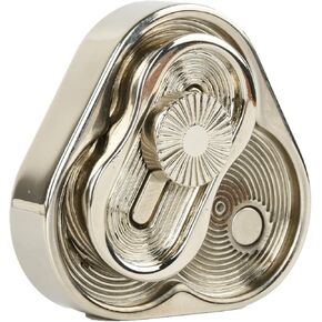EDC Metal Fidget Slider Toys- Stress Relief EDC Fidget Slider Casual Metal Adult's Hand Toys Office Desk Toys Gifts Stress Toys for Adults(TR-Silver)