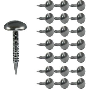 100 PCS 0.31 "× 0.78" Mini Round Thumb Pushpins ، 8 × 20 مم من التنجيد المعدني العتيقة ، مسامير الإبهام الزخرفية الأسود للأثاث DIY