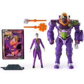 DC Comics, Metal Force The Joker Action Figure, 6-Inch with 4-Inch Mini Figure, Built-in Blaster and Armor Suit, Super Hero Kids Toys for Boys and Girls Ages 4 and Up