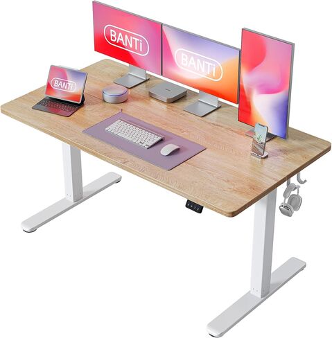 مكتب بانتي 60 '' الوقوف ، طاولة مكتب منزلية قابلة للتعديل ، طاولة منزلية قابلة للتعديل in Kuwait