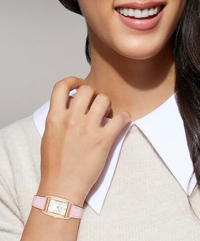 Coach Reese Women's Watch - 2H Quartz Tank Watch with Crystal-Set Link Bracelet - Water Resistant 3 ATM/30 Meters - Gift for Her - Premium Fashion Timepiece for Every Occasion - 24mm in Saudi Arabia
