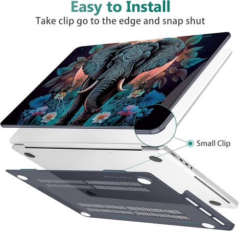 May Chen Case لـ M4 MacBook Pro 16 بوصة A3403 Max A3186 ، M3 A2991 M2 A2780 M1 A2485 Pro Max 2024 2023 2022 2021 releas in Kuwait